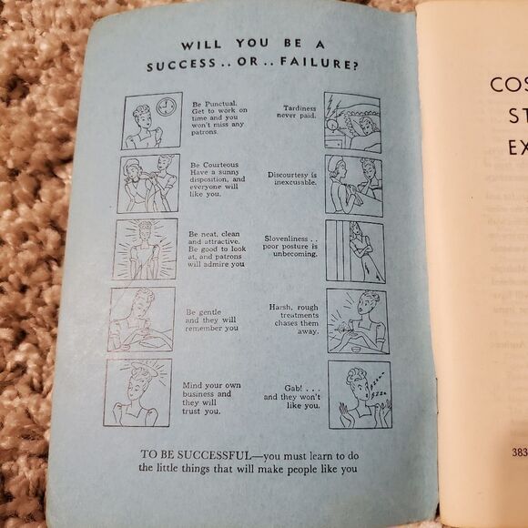 1961 Vintage Cosmetology State Board Exam Review Multiple Choice Book - Picture 6 of 9